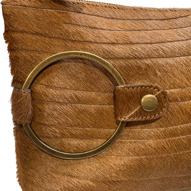 Ring Clutch - Sable Lazercut Fur