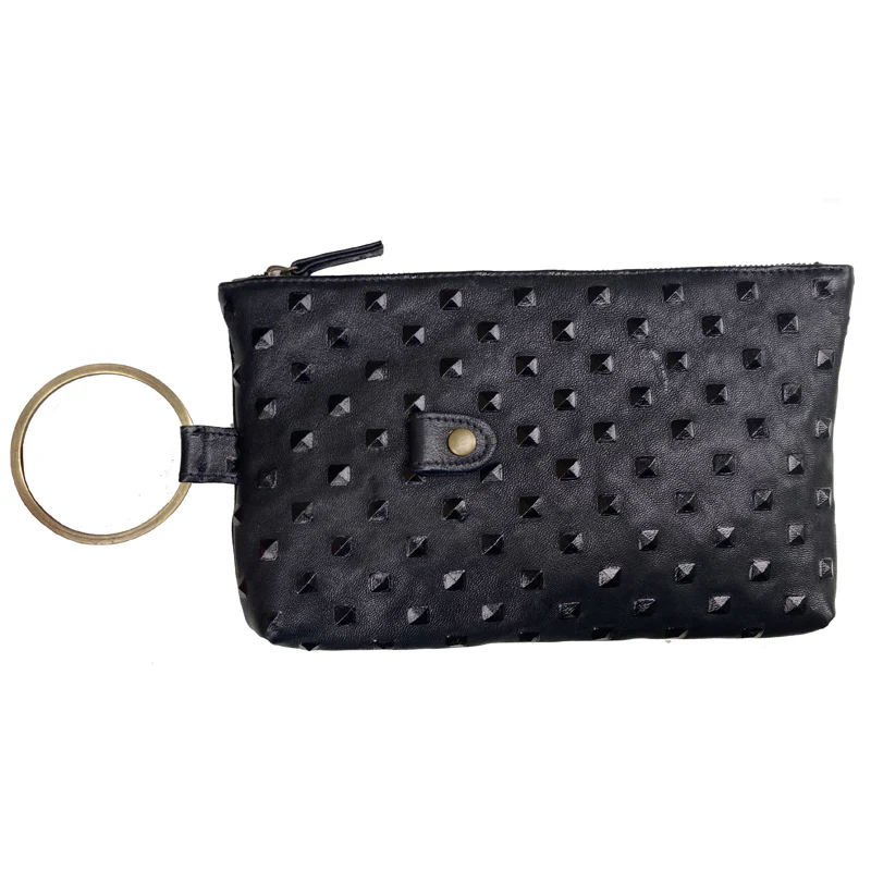 Ring Clutch - Black Pyramid