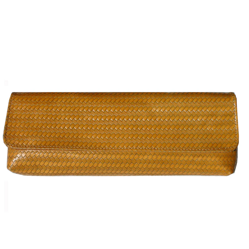 Baguette Clutch  - Yellow Basketweave