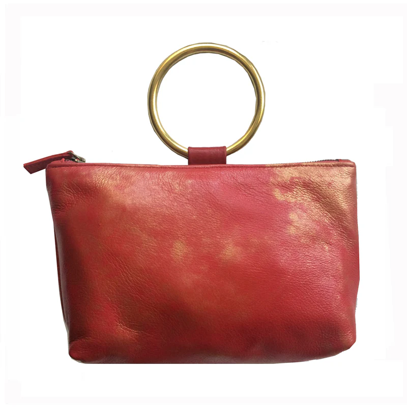 Ring Wristlet - Red & Gold Smoke