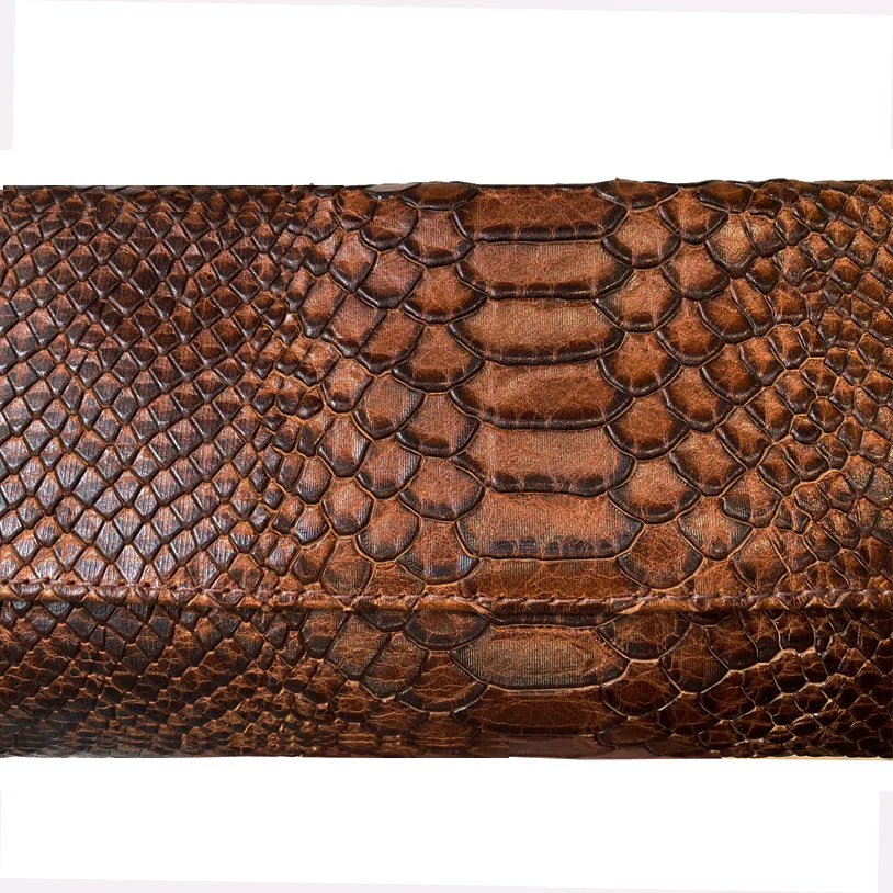 Baguette Clutch  - Cognac Snake