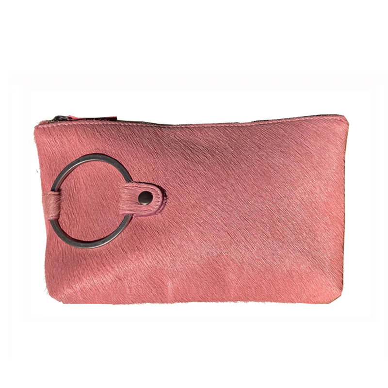 Ring Clutch - Pink Fur