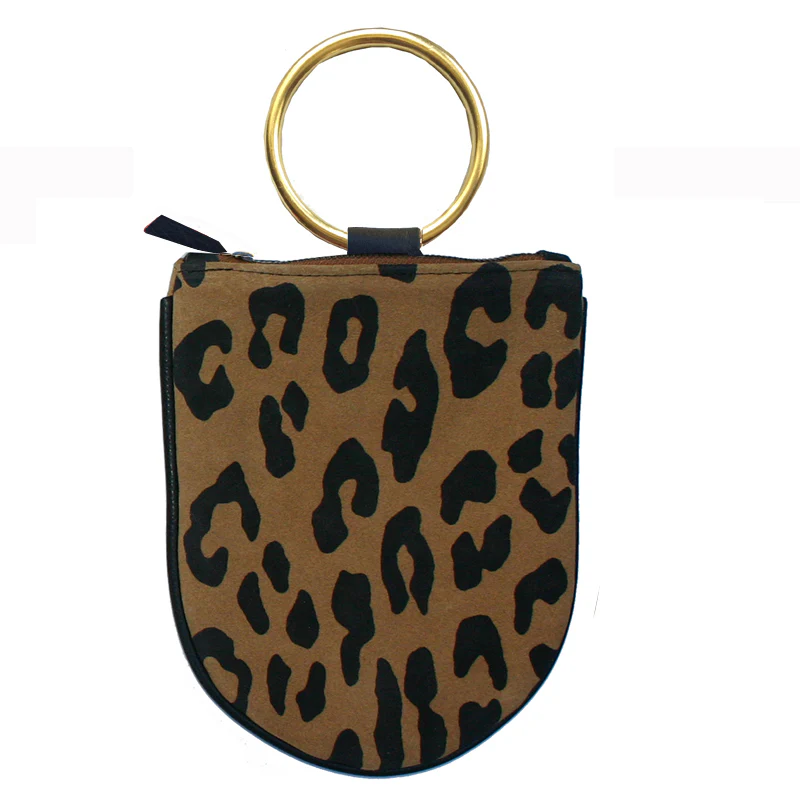 Mini Ring Wristlet - Leopard